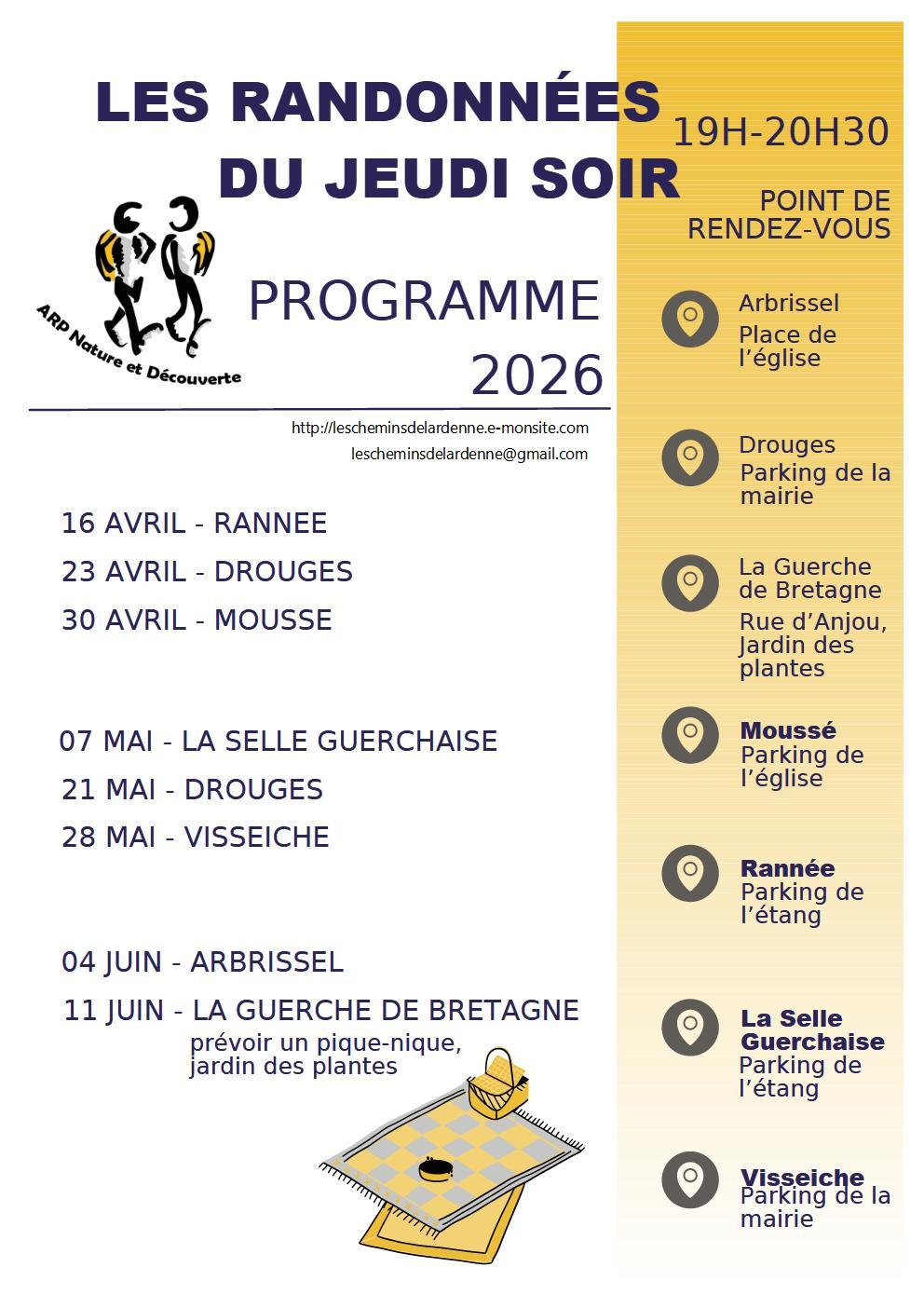 Programme jeudis 2027